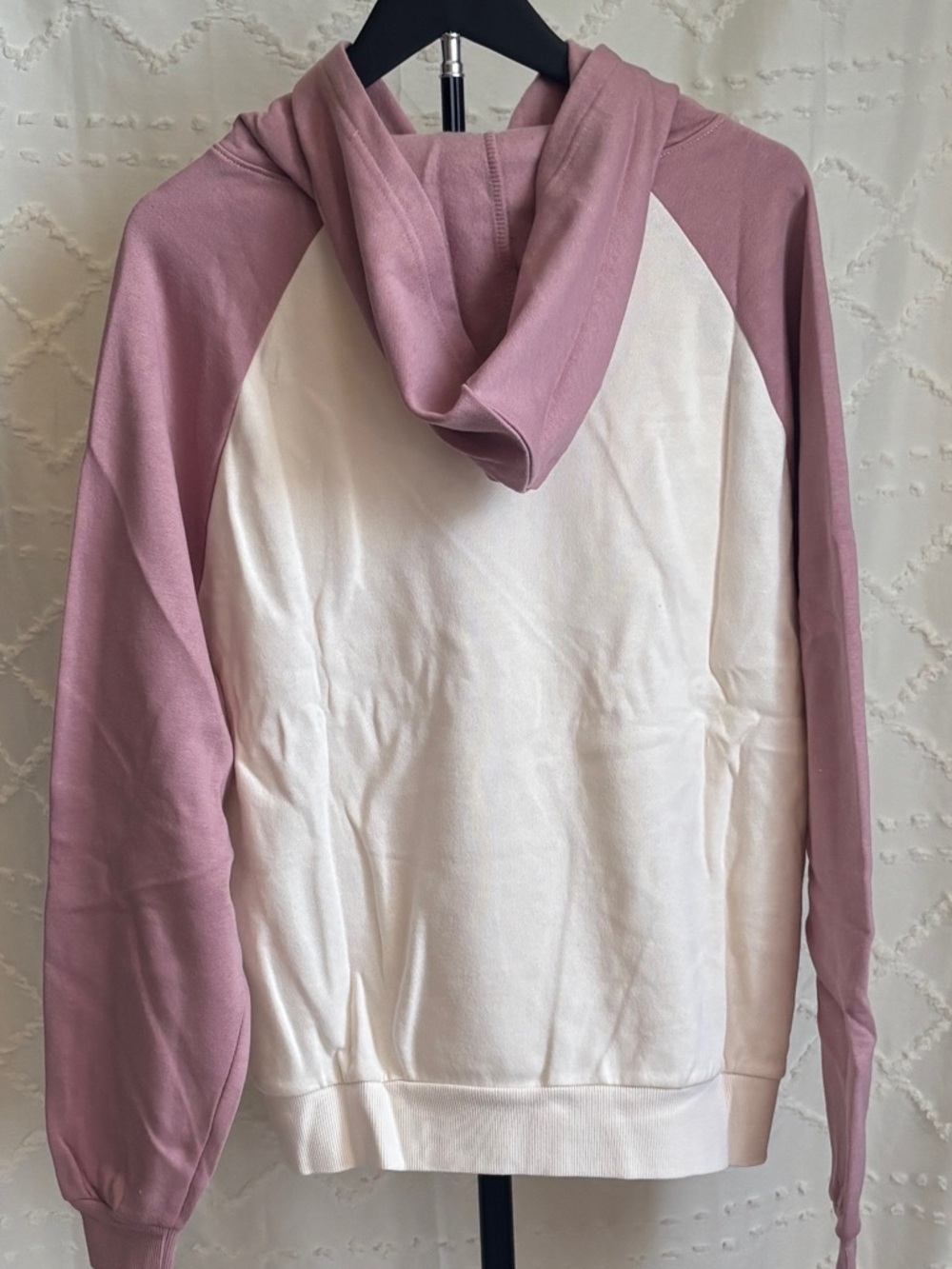 NWT Torrid Lovesick Hoodie Pink White Heart Cozy Oversized Sweatshirt M/L 00 - Picture 2 of 3